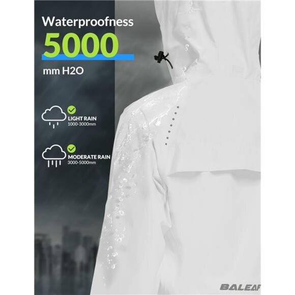 Women's Rain Jackets Waterproof Windbreaker Packable Running Lightweight Cycling - Picture 3 of 7
